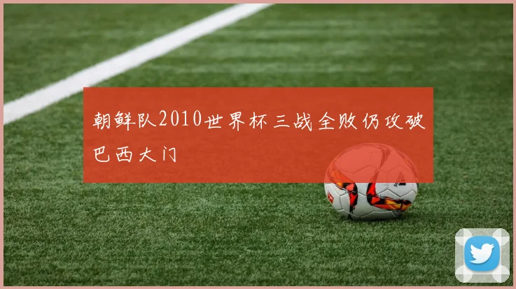 朝鲜队2010世界杯三战全败仍攻破巴西大门